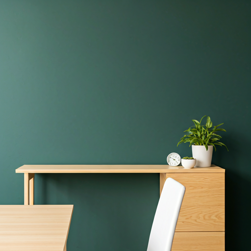 Modern and minimal workspace